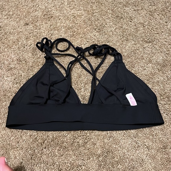 Victoria's Secret PINK Black Strappy Bralette - Picture 2 of 4